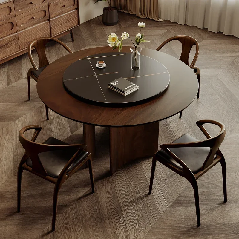 B Nordic Modern Dining Table Round Nail Entryway Luxury Center Organizer Dining Table Newclassic Outdoor Wood Muebles Furniture