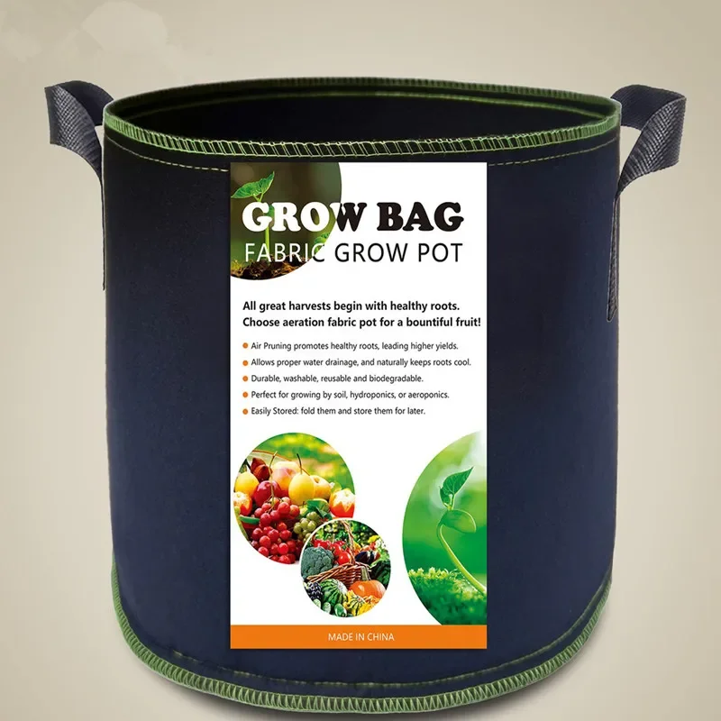 Vegetables plants flowersGrow Bags/Aeration Fabric Pots with Handles 3/5/7/10/15/20/30Gallon Multiple specifications