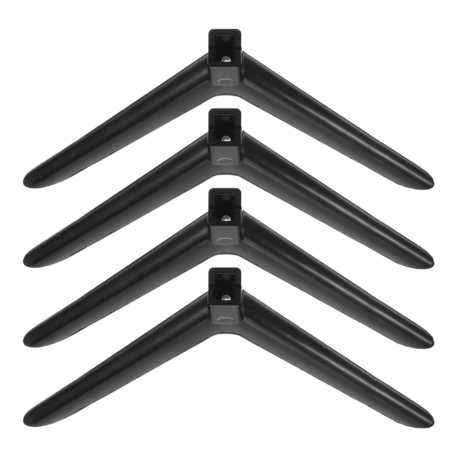 

2Pairs Plastic Stand Legs Replacement Base Support Brackets Screws Stable Holder for 24 Inch Tvs Tabletop Monitor Desktop