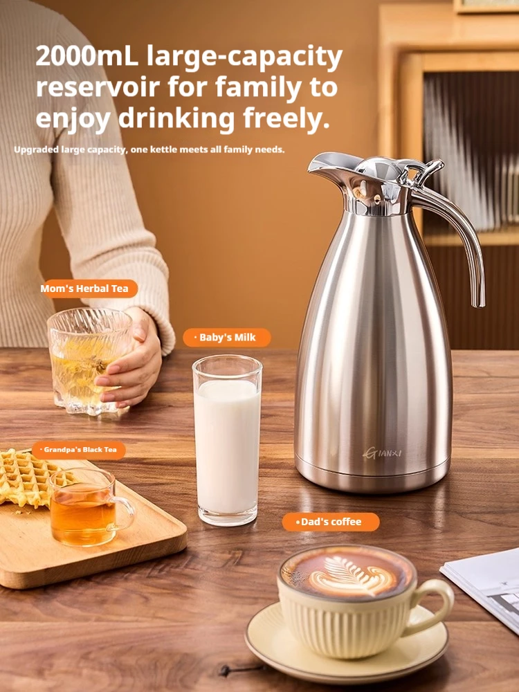 Insulated Pot Household 316 Stainless Steel Warm Water Bottle Large Capacity Hot Water Bottle Premium Warm Water Bottle view 2