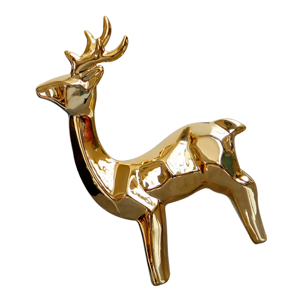 

European Style Decoration Entryway Delicate Deer Shaped Ornament Sculpture Home