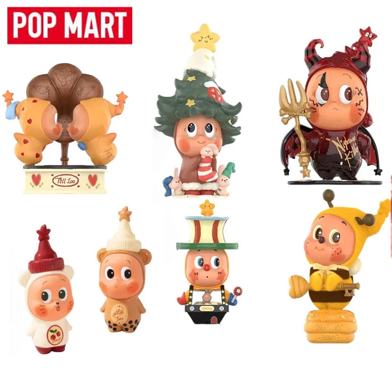 

Официальная оригинальная коллекционная фигурка Pop Mart Crush On You Twinkle Twinkle Christmas List в слепой коробке с подвесной карточкой, милый настольный подарок