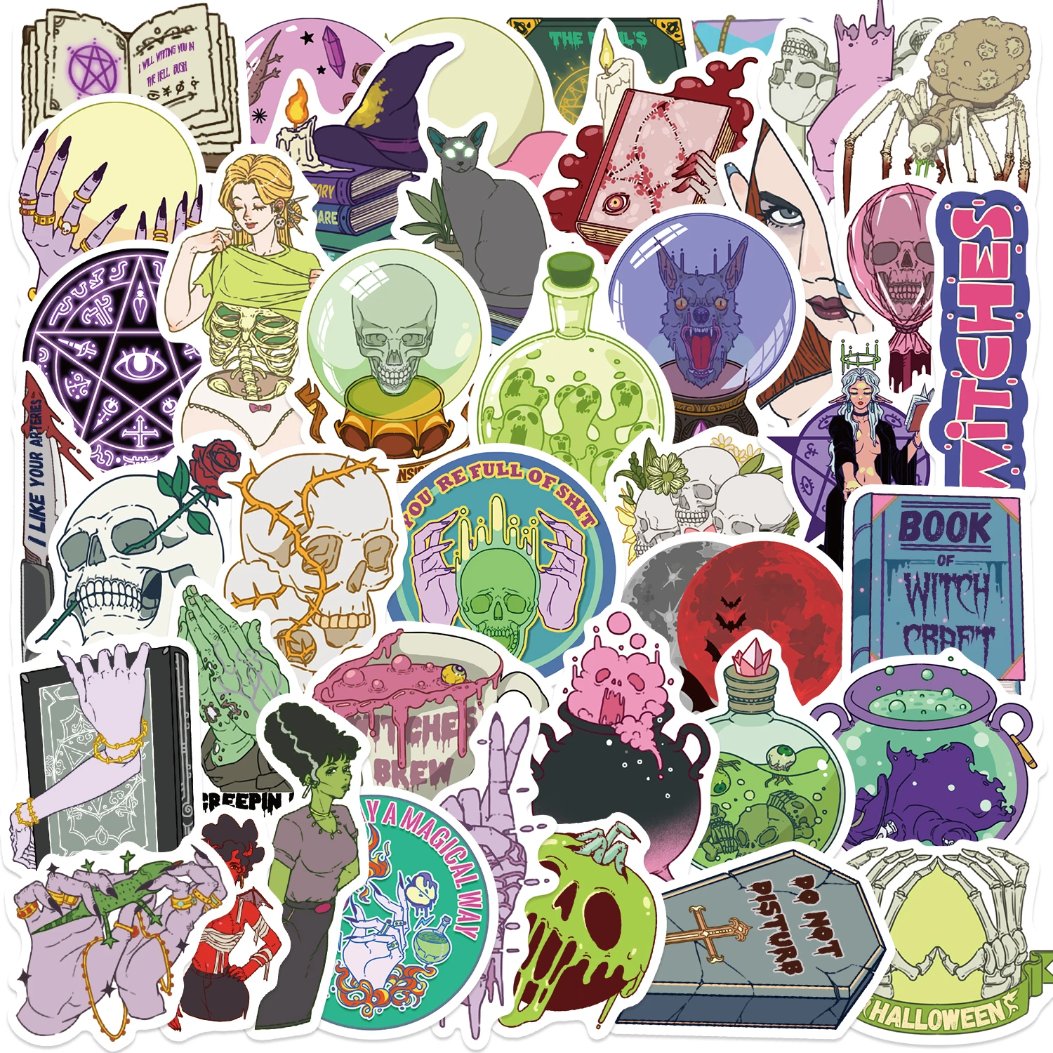 50PCS Retro Hallowe… - image