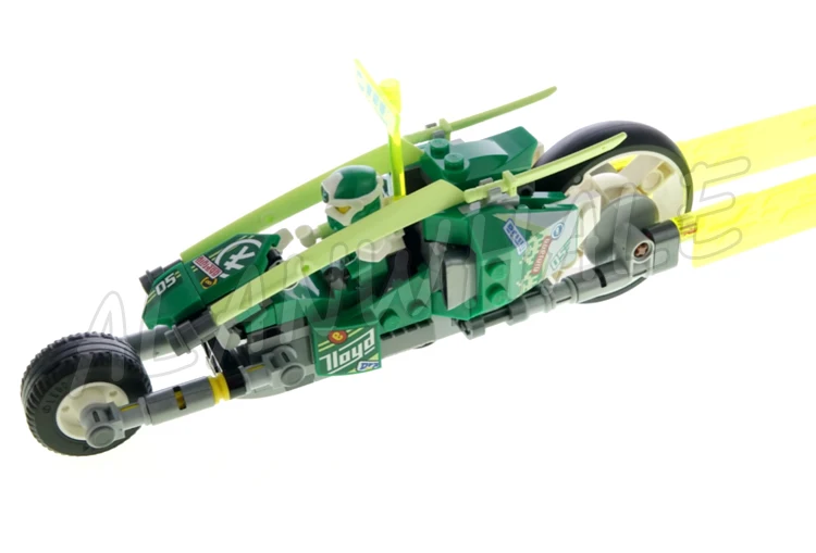 340 pièces de blocs de construction Shinobi Jay et Lloyd's Velocity Racers Bike Hidden Wings Key-Tana 11486, jouets cadeaux compatibles avec le modèle