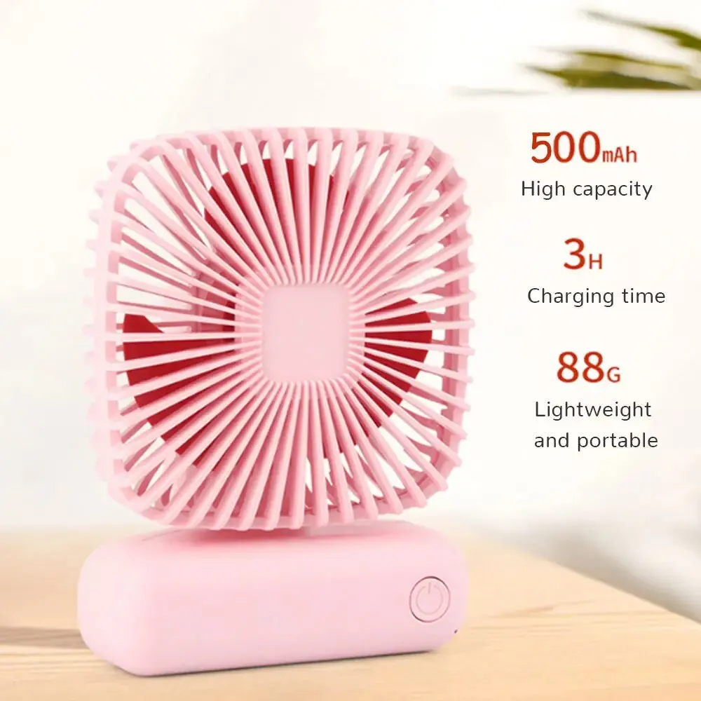 Ventilador pequeño de escritorio para el hogar y la Oficina, miniventilador portátil de tres velocidades con Usb, silencioso y sencillo, ideal para el verano