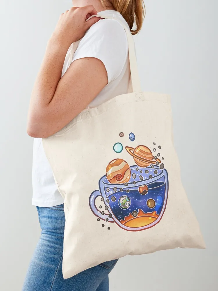 Solar System Tea Tote Bag ecological bags canvas tote bag hand bag ladies