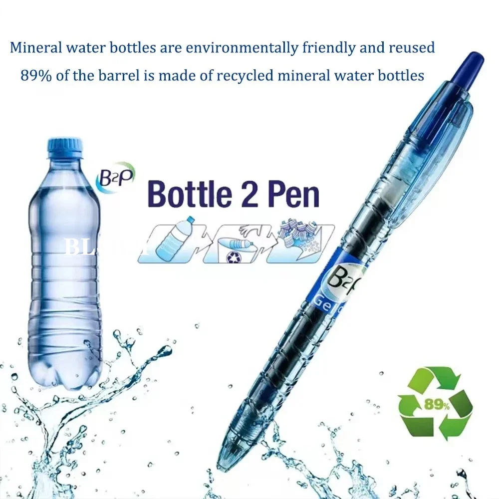 1PC Japan PILOT Gel Pen BL-B2P Environmental Protection Material Large Capacity Press Type Pen 0.5mm Schoole Kawaii Stationery