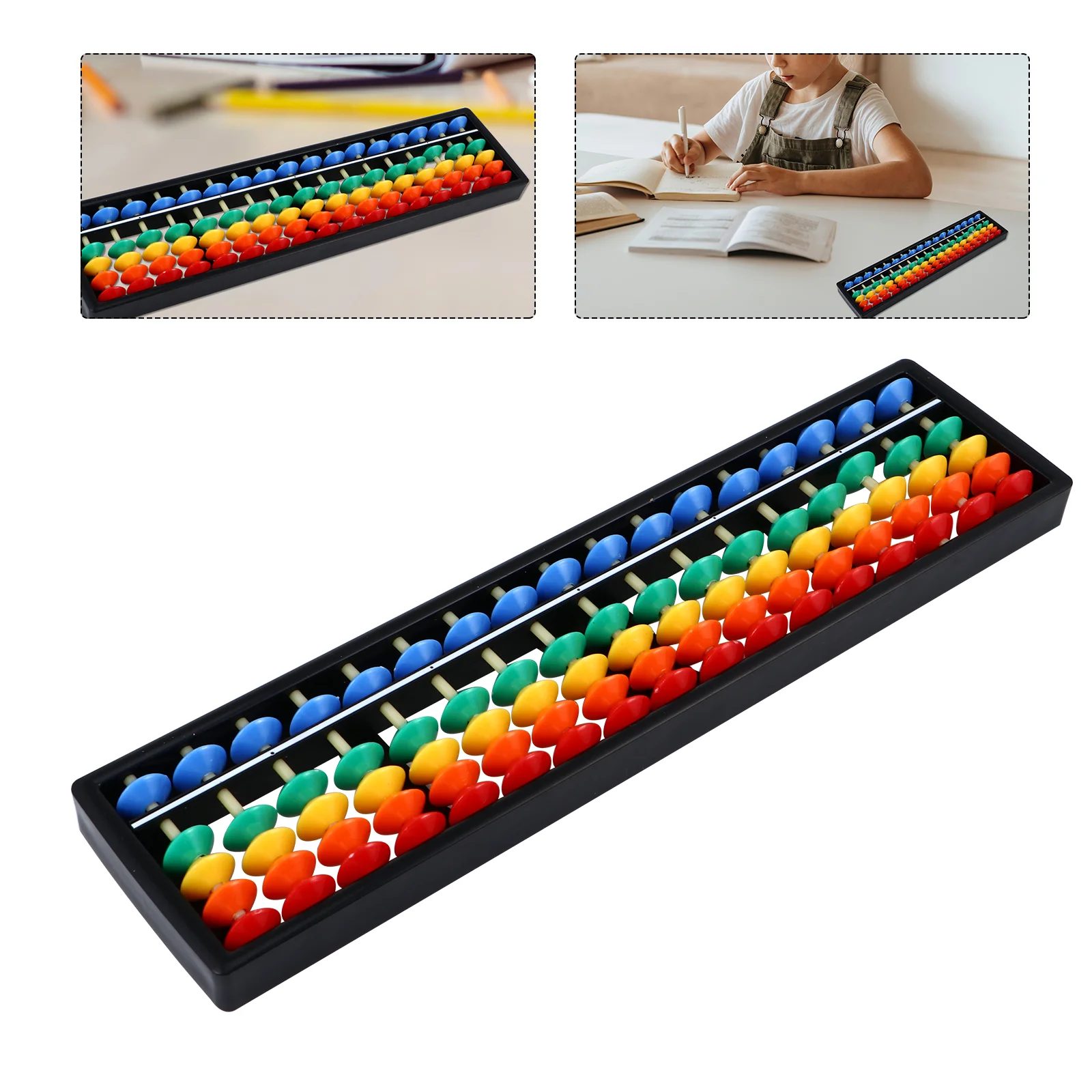 Aldult Toy Abacus 17 cifre aste abusi cinesi strumento tallone aritmetica matematica pendente giocattoli studente