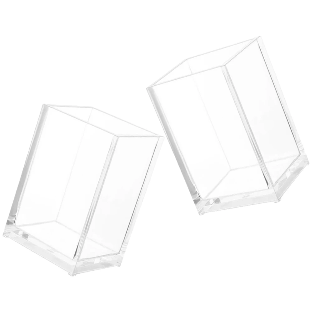 

Makeup Brush Makeup Brush Container Storage Box Clear Acrylic Pen ganizer Vanity Case Sturdy Material Easy Access