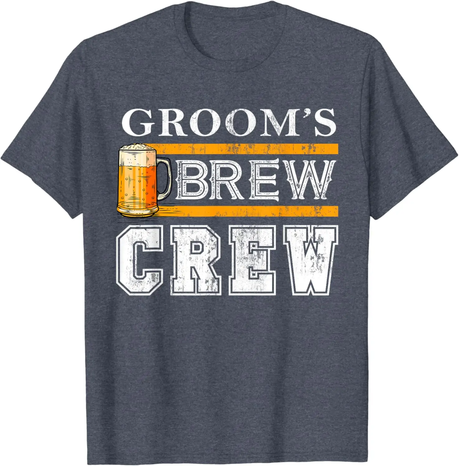 Groom's Brew Crew Funny Groomsmen Beer Team Bachelor Party T-Shirt