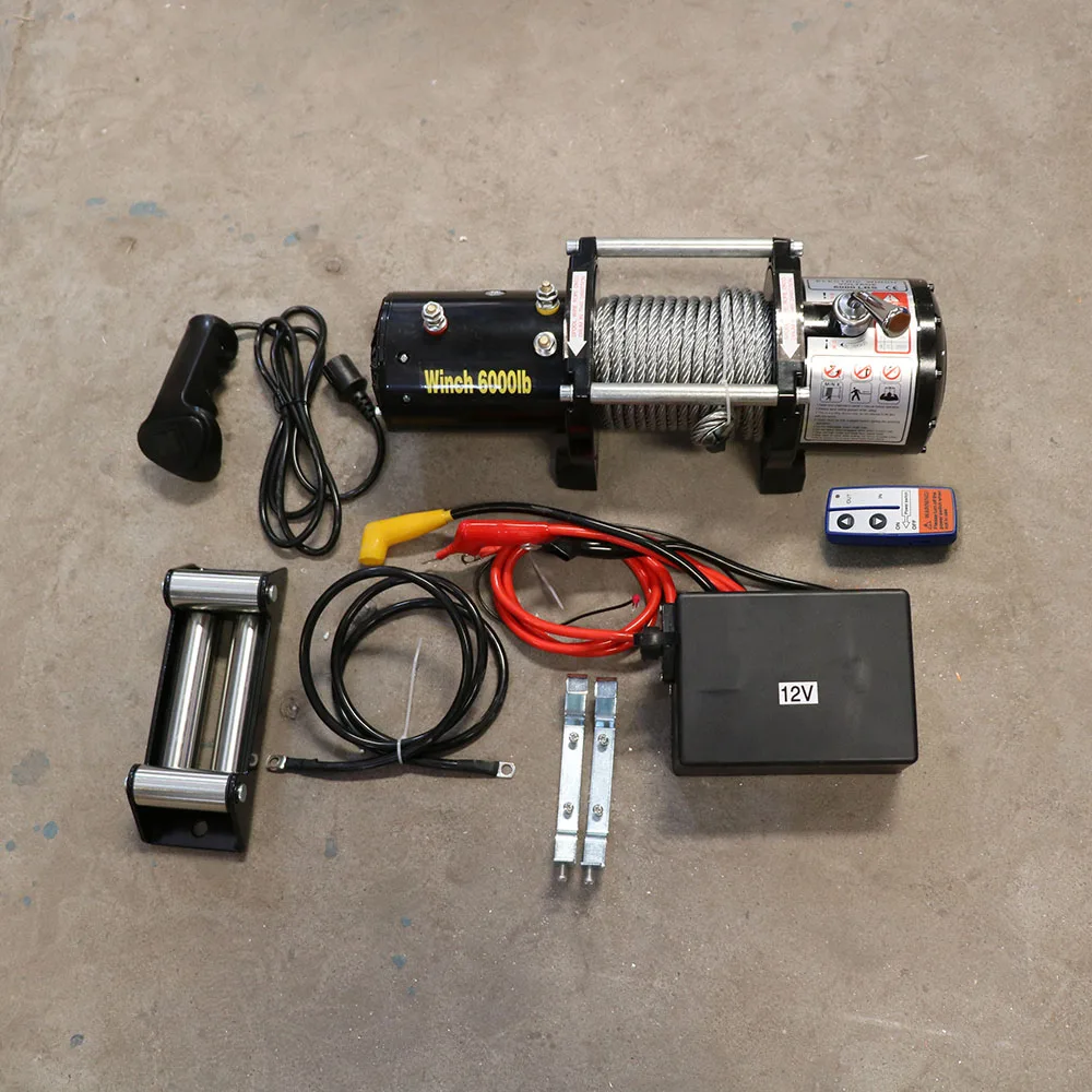 

Wireless Control Electric Offroad Winch with Steel Wire Rope Auto Application High Load Capacity