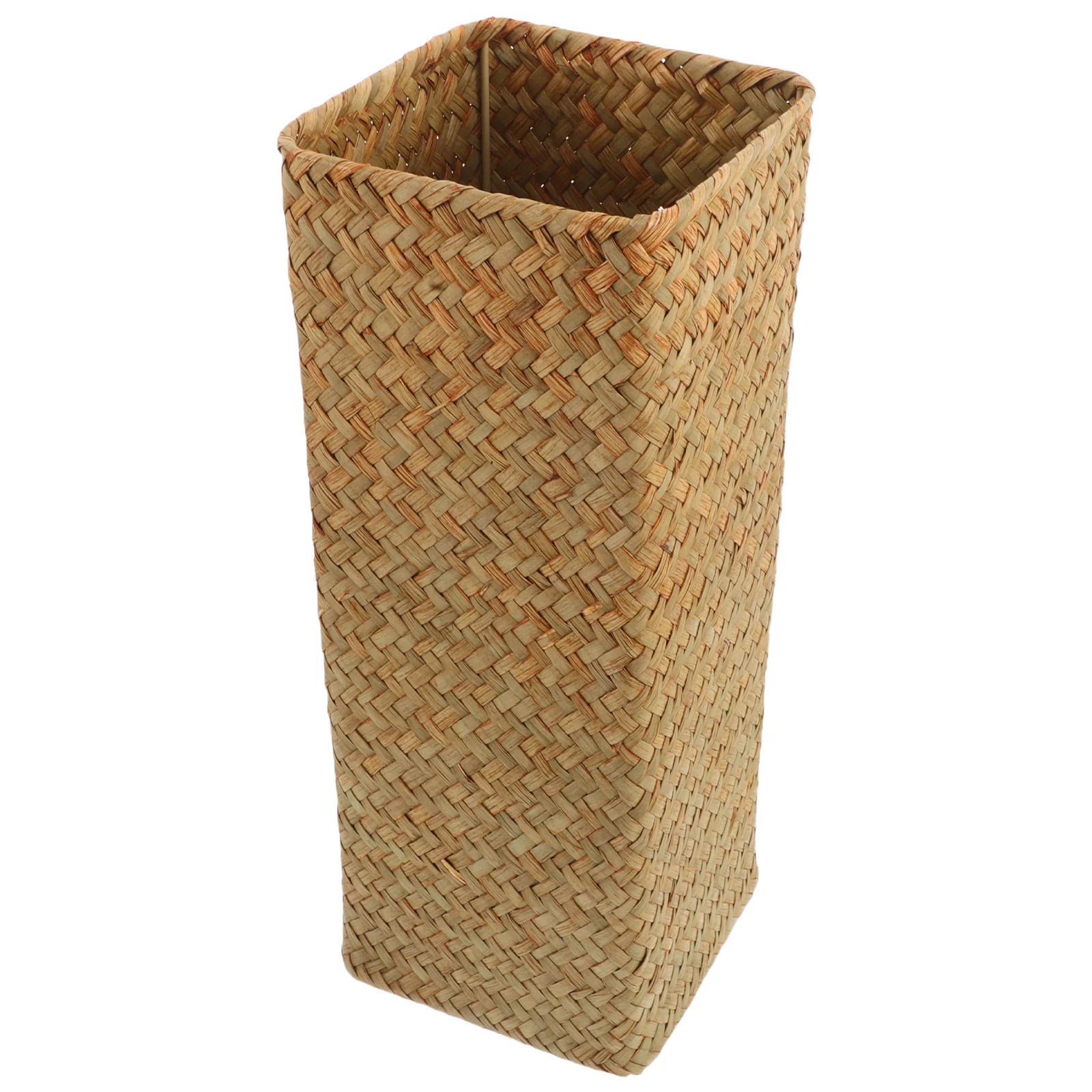 

Braided Vase Decorative Seaweed Container Handmade Woven Tall Flower Basket Desktop Table Plant Arrangement Pot Dry