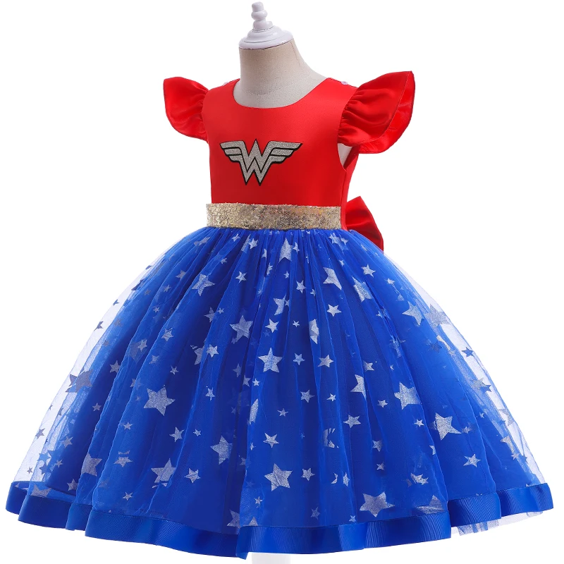 Girl Dress 0-5 year Christmas Halloween Princess Dress Fashion Sequin Cosplay Dress Perform Birthday Party Dress Girl Costume