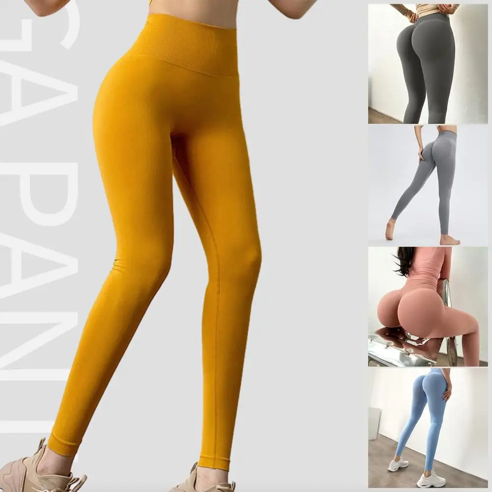 Mulheres esporte leggings até sem costura calças de yoga ginásio leggings baixo com nervuras calças de fitness alta estiramento calças esportivas