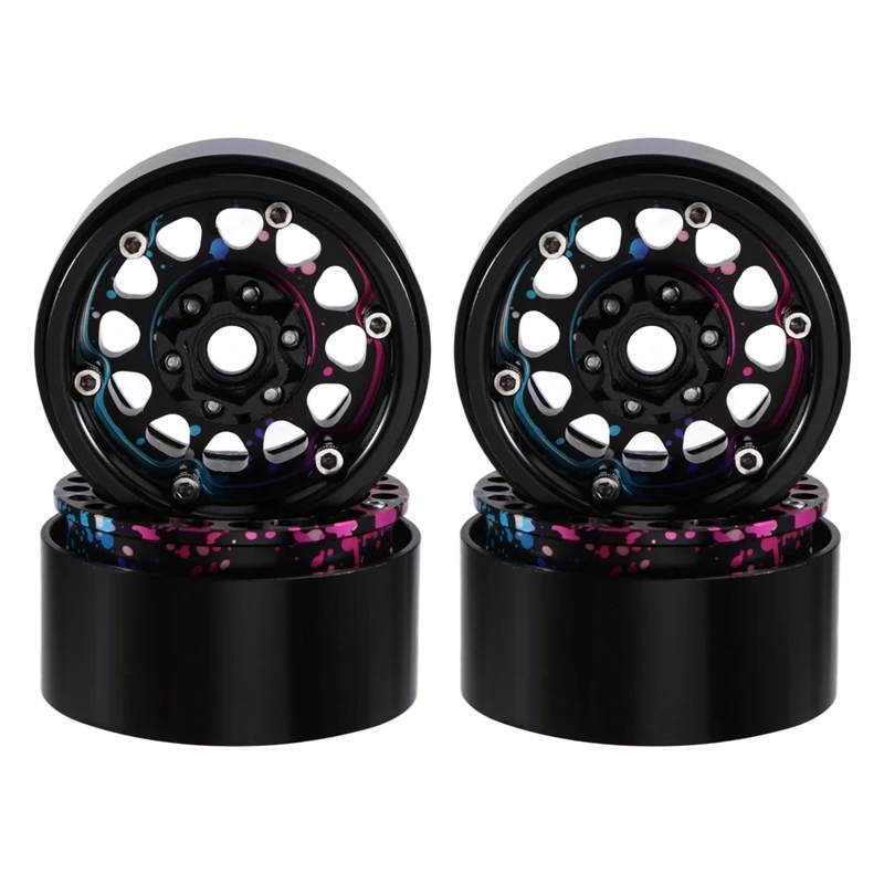 

1.9Inch Beadlock Wheel Rim Rim Hub For 1/10 TRX4 SCX10 Wheel Rim For 1/10 TRX4 SCX10