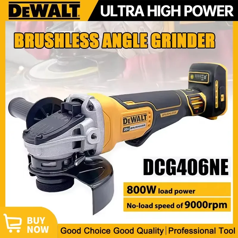 Dewalt DCG406 125MM Brushless Angle Grinder 9000RPM Cordless Cutting Machine Impact Polisher Machine 20V Rechargeable Power Tool