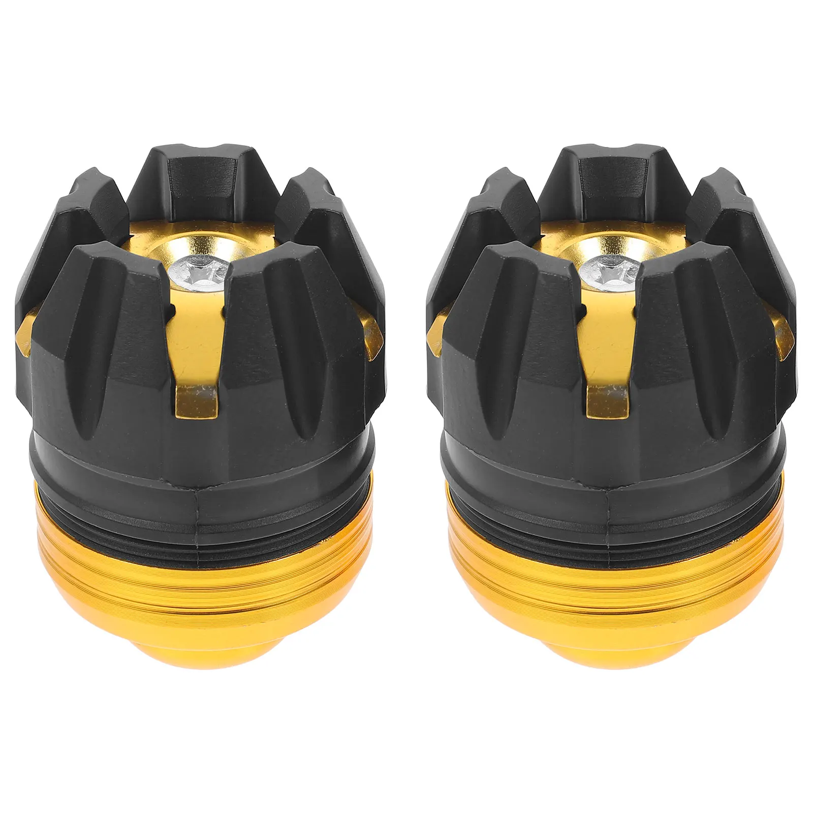 

2 Pcs Front Fork Cup Accessories Motorcycle Fall Protectors Frame Slider Accessory Sliders Motorbike Crash Protection Carved