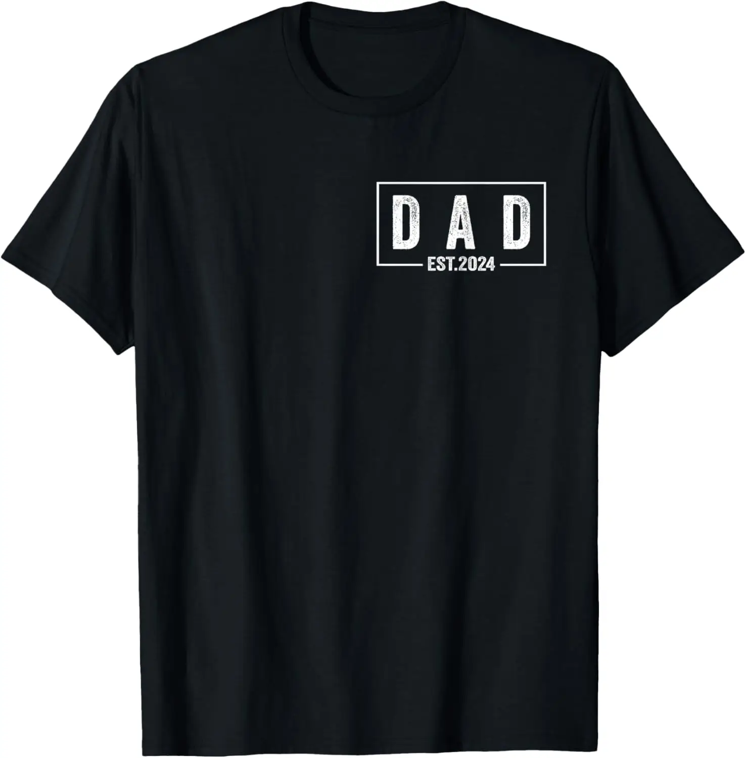 Mens New Dad Est 2024 First Fathers Day 2024 Promoted to Daddy T-Shirt