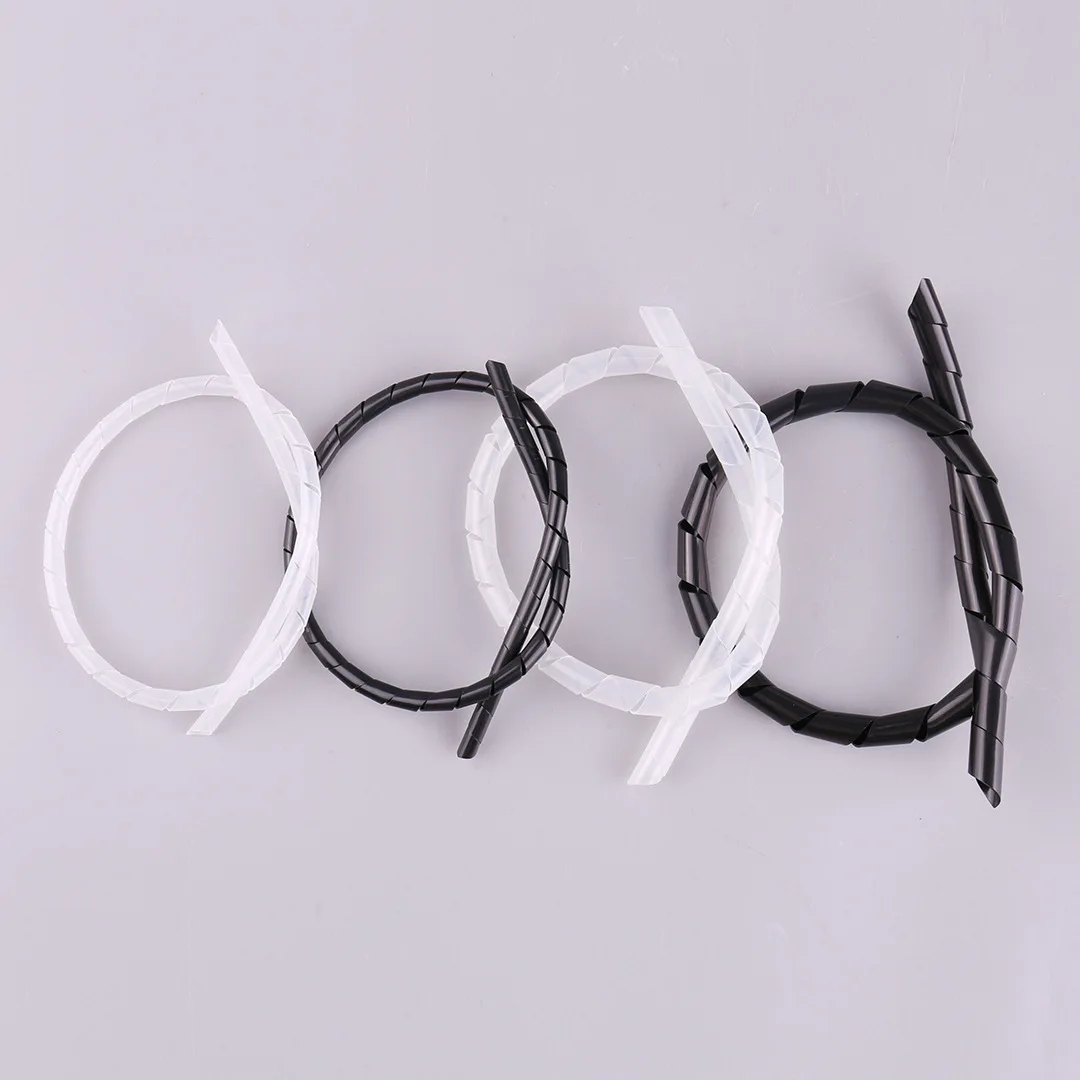 5Pcs model toy wire winding tube DIY material, wire winding tube envelope tube 10MM spiral plastic, winding tape