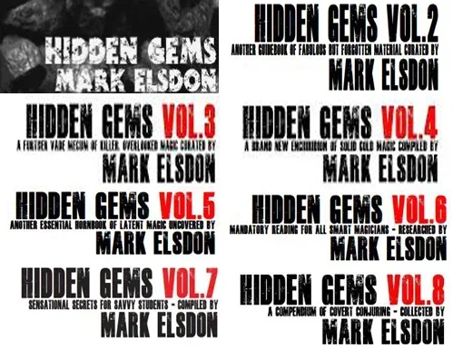 Hidden Gems 1-8 by Mark Elsdon  -Magic tricks