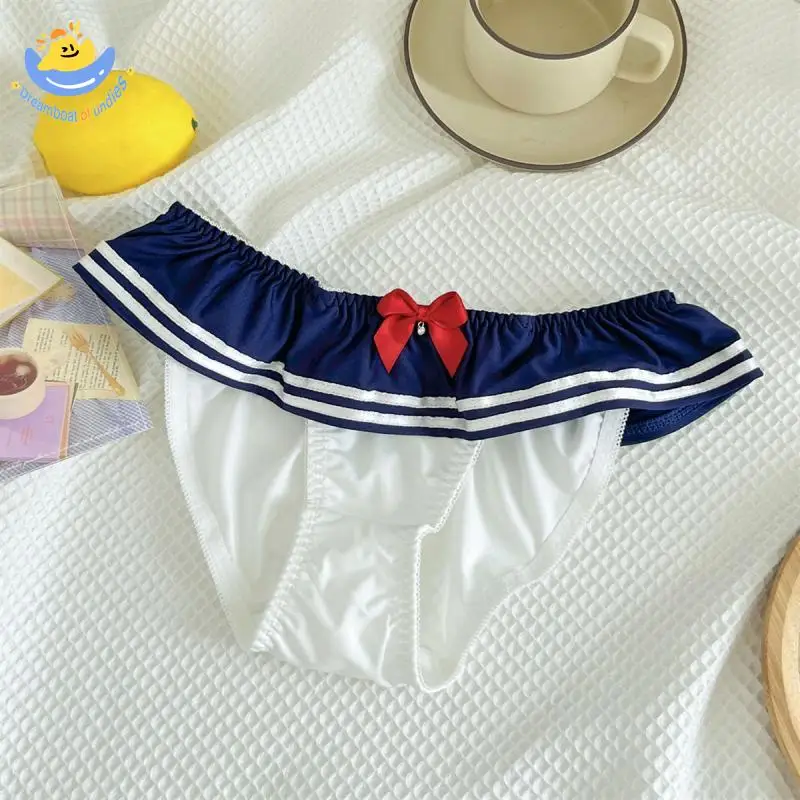 Roupa interior do colar da marinha do casal, Cosplay Role Play, Série Japonesa, Sexy, Bonito, Mulheres Cuecas, Boxers dos homens, Calcinhas Atacado, 2pcs