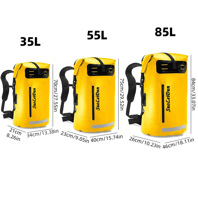 Mochila de pesca impermeable PVC para kayak navegación y playa - imagen 3