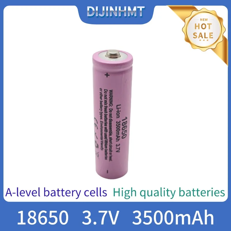 2024 New 18650 3.7V 3400mAh Rechargeable Battery for Flashlight Torch Headlamp Li-ion Rechargeable  Drop A-grade battery cell