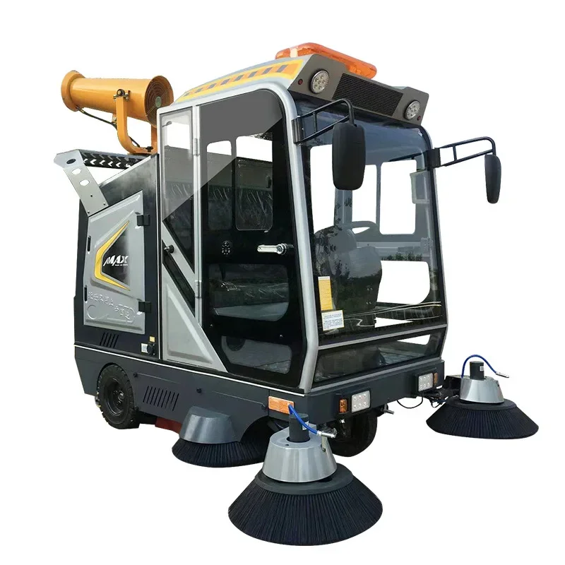 

Electric sweeper, workshop park property, commercial, outdoor sanitation driving fog cannon sweeper