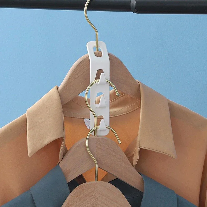 Antislip Clothes Hanger Closet Organizer Storage Rack Holder Connection Hook Home Wardrobe Space Save Clothes Hanger