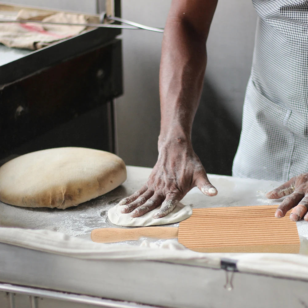 

2pcs Wood Pasta Boards Board Design For Shaping Cavatelli Spaghetti Kitchen Tools Baking Tool Household