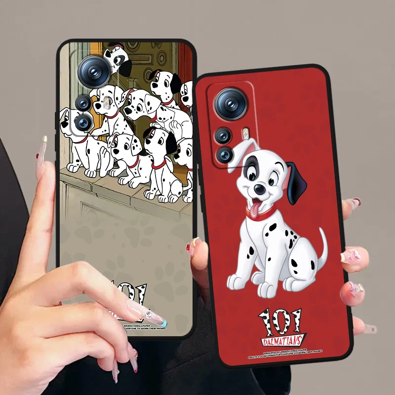 101 Spotted Dog Disney Cartoon For Xiaomi Mi Poco F5 F4 F3 X6 X5 X4 X3 M6 M5 M5S M4 M3 C65 Pro GT NFC 5G Black TPU Phone Case