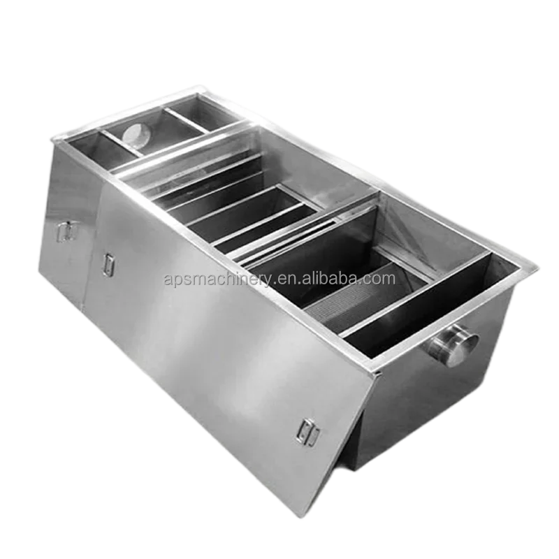 

Multi-stage Grease trap Grease separator Oil trap Restaurant stainless steel automatic grease trap Kitchen oil interceptor