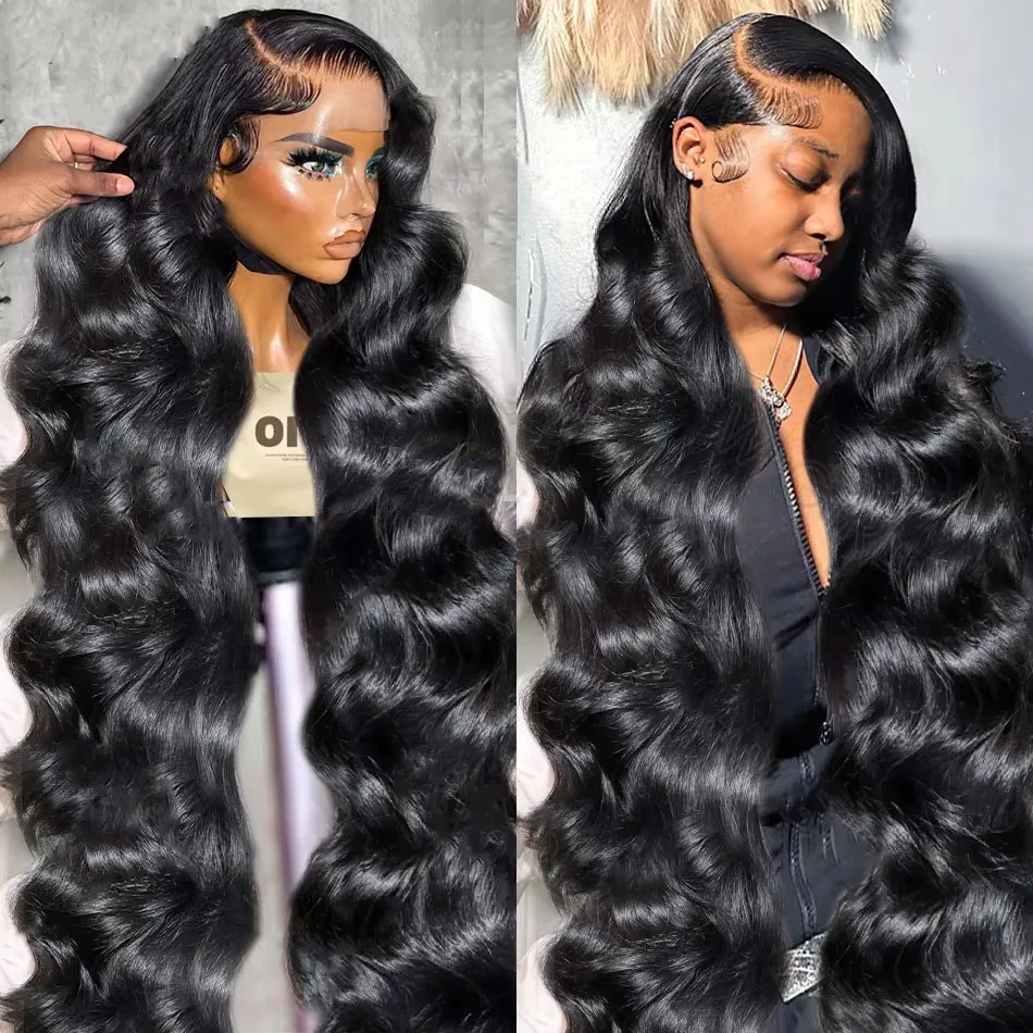 

250 Density 40 Inch 13x6 Hd Lace Frontal Wigs Body Wave Human Hair Brazilian Pre Plucked Lace Wigs For Women 13x4 Lace Front Wig