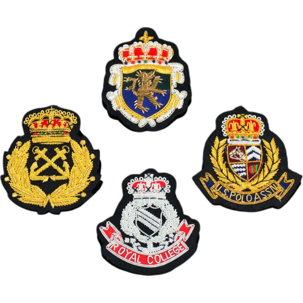 

Модный значок, Индия, шелковая каannetille, слиток, проволока, корона, нашивка в виде льва, эмблема, брошь, пальто, униформа, декор костюма, аппликация, шикарный подарок в стиле панк