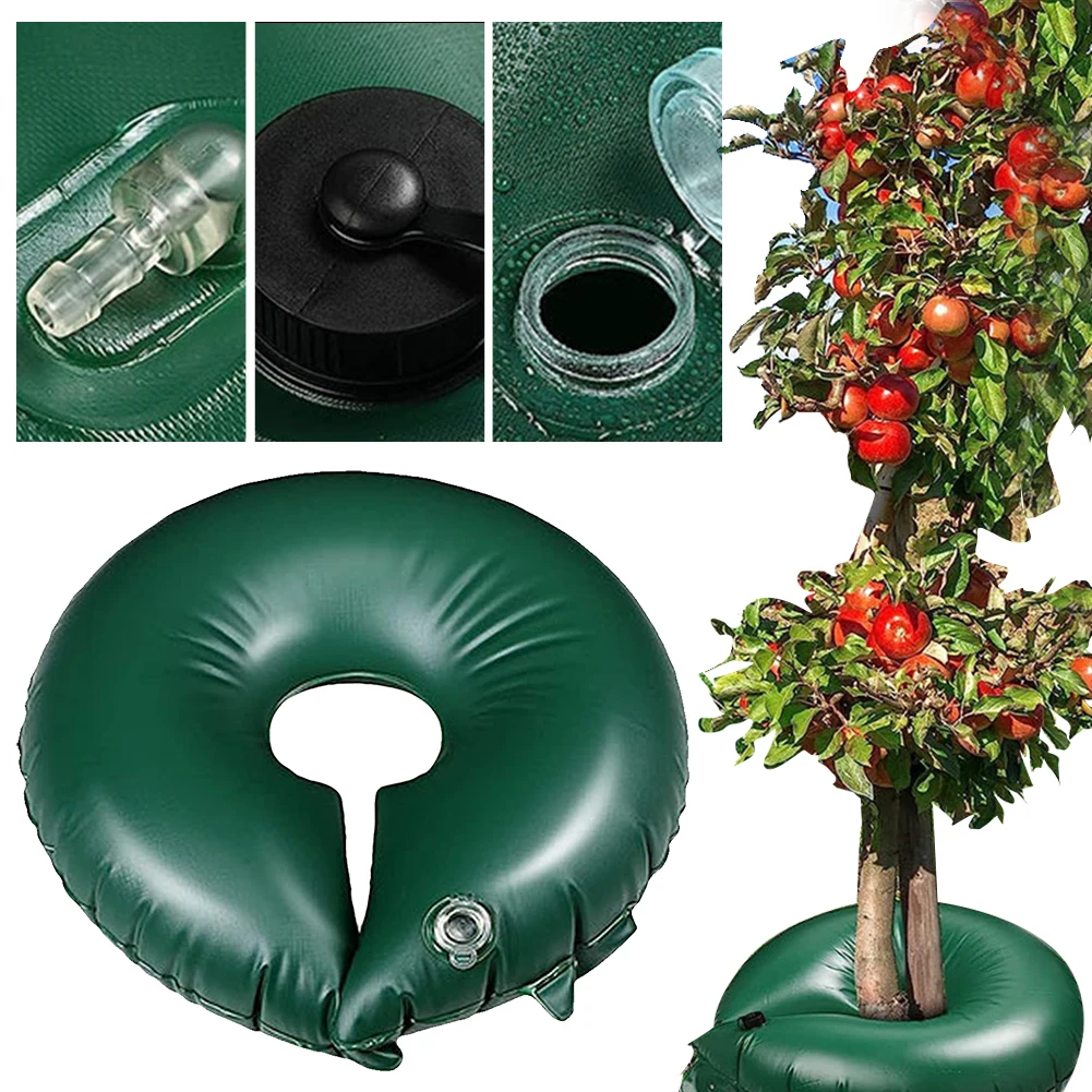 10/15/20 Gallon Tree Watering Bag Automatic Drip Irrigation Watering System Garden Watering Ring Round Drip Bag for Fruit Trees