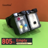 Compatible 805XL Empty Refillable Ink Cartridge Replacement for HP DeskJet 1210/ 1212/2330/23322335/2720/2721/2722