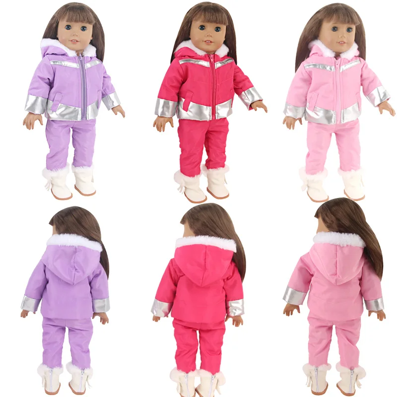 

Doll Accessory 18inch American Girl Doll Winter Clothes Cotton Coat Down Jacket Set Our Generation Girls