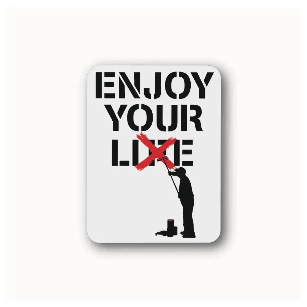Enjoy Your Life Waterproof Stickers For Decorating Car Windows Motorcycles And Computers.