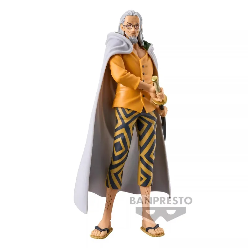 In Stock Bandai BANPRESTO DXF The Grandline Series Extra One Piece Silvers Rayleigh Anime Action Figure Toy Model Collection