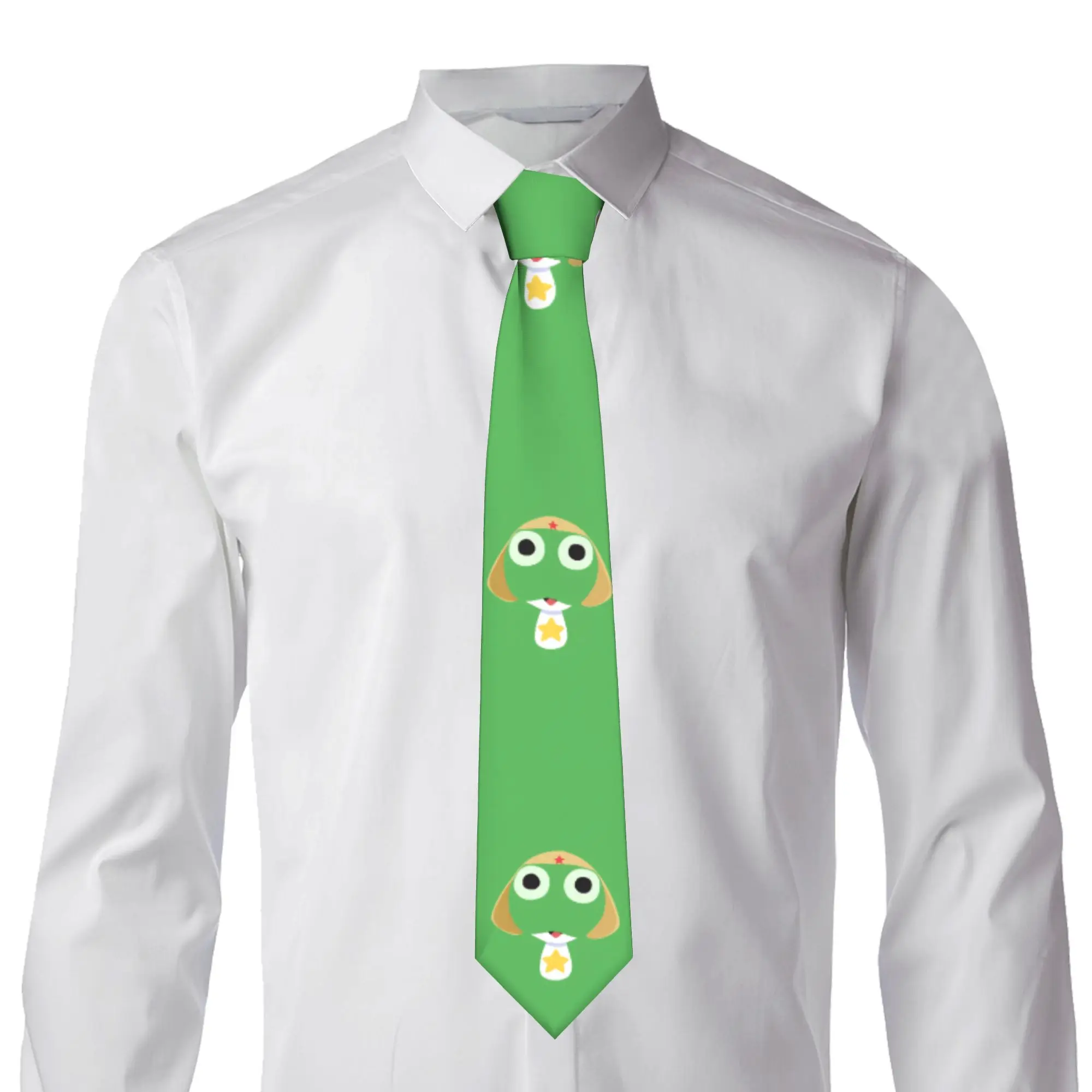 Keroros Gunsous Frog Tie  Wedding Neck Ties Unisex Adult Classic Elegant Necktie Accessories Quality Custom Collar Tie