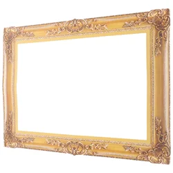 DIY Paper Picture Frame Cutouts Photo Booth Props Gold Wedding Birthday Party Decor picture cutouts cutout photo props