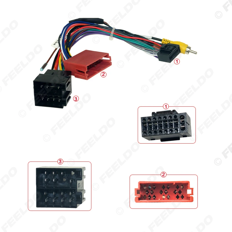 Car Audio Wiring Harness For Lada Vesta Aftermarket 16pin CD/DVD Stereo Installation Wire Adapter