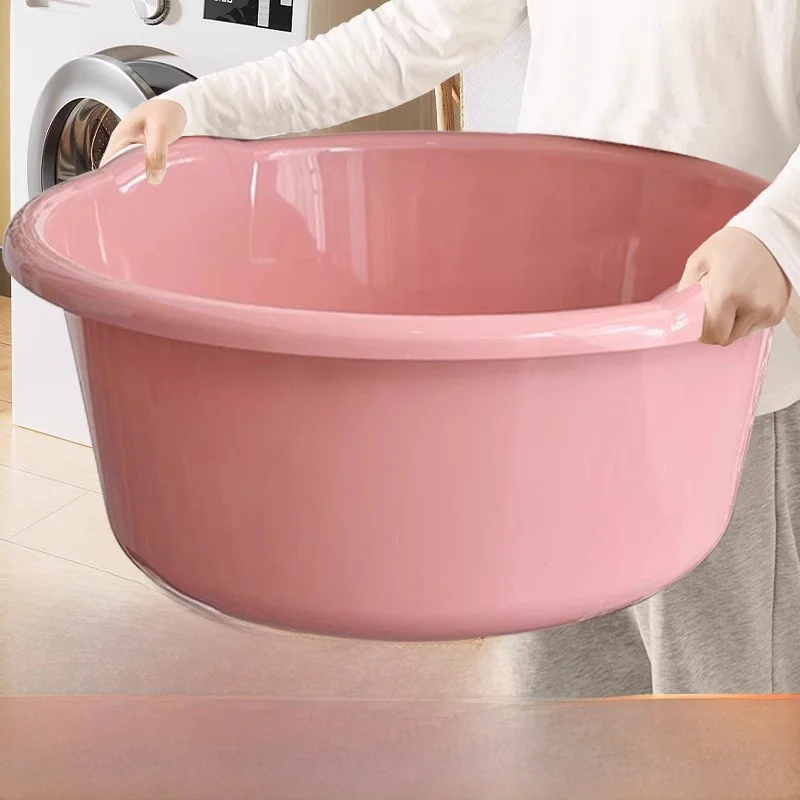 

Extra Large Plastic Laundry Basin Thiened Durable Bathing Basin for Babies Home Use Dormi Use Foot Waing Basin