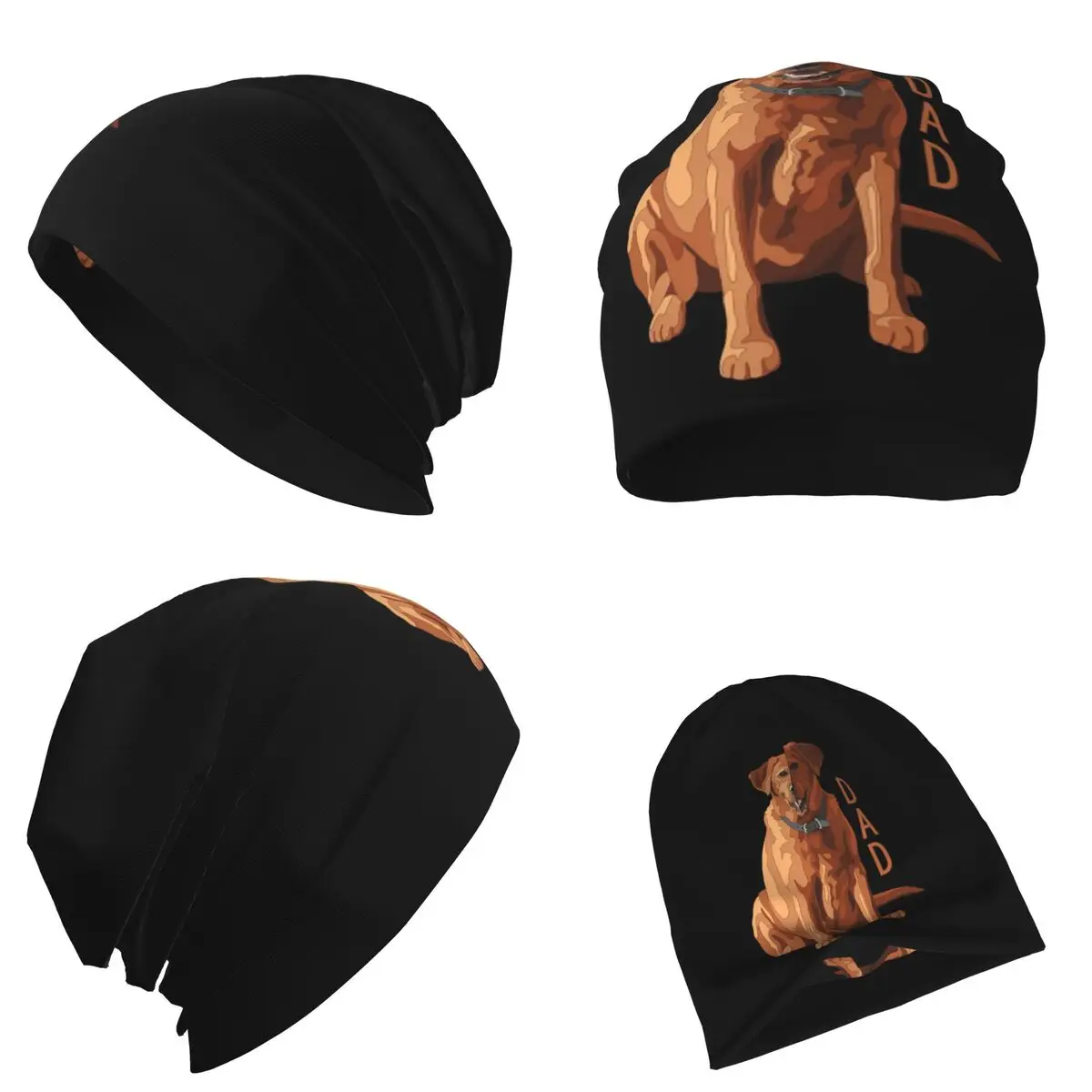 مختبر أبي الثعلب الأحمر لابرادور المسترد الكلب الدافئة محبوك قبعة موضة بونيه قبعة الخريف الشتاء في الهواء الطلق قبعات حريمي للجنسين الكبار