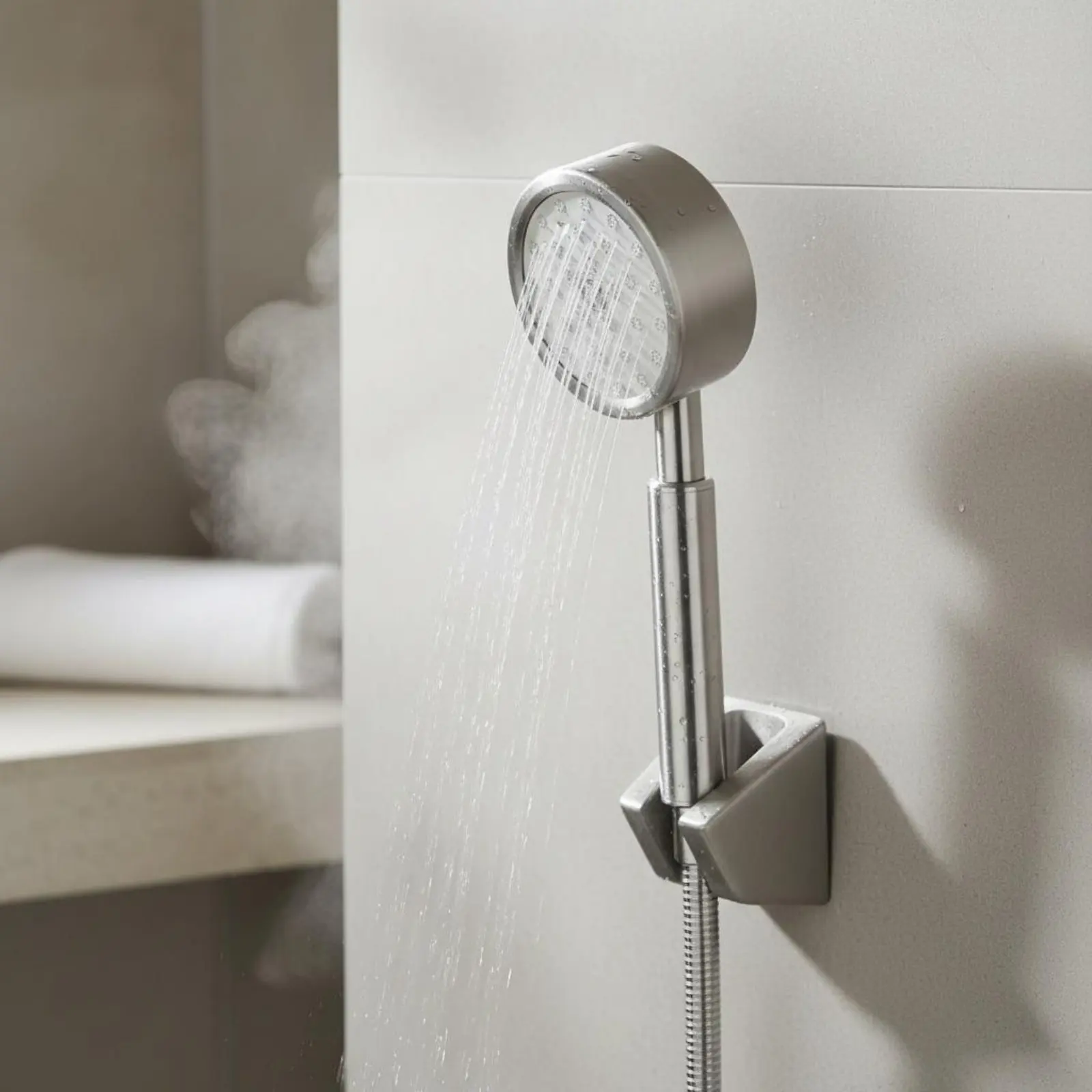 

Ручная душевая лейка, устойчивая к ржавчине, с одной кнопкой остановки и антизасорными форсунками