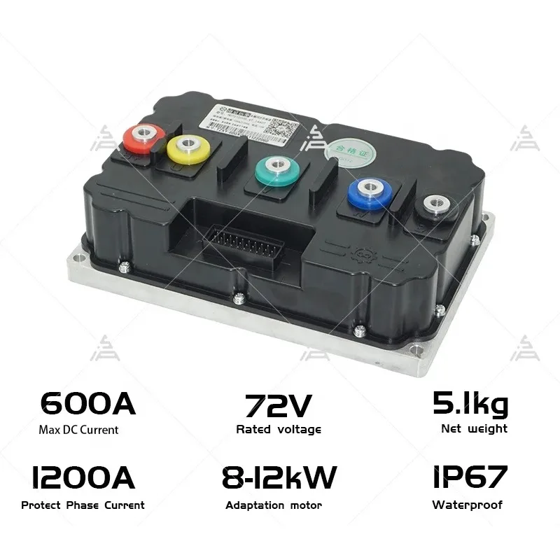 وحدة تحكم Fardriver Nd721200 عالية السرعة 8000 وات، إصدار تشفير الدراجات النارية الكهربائية عالية الجودة للمركبات الكهربائية 72 فولت