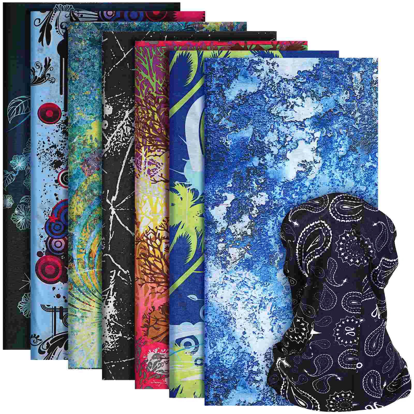 

8 Pcs Pack of Facial Tissues Ski Mask for Men Bandana Gaiter Sports Turban Neck Face