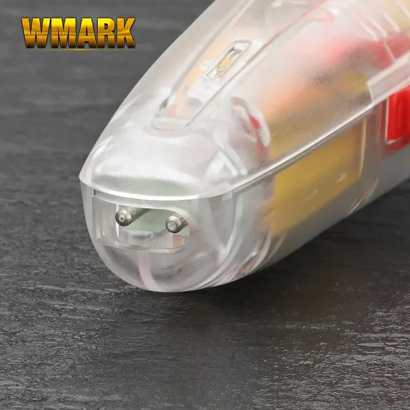WMARK-cortadora de pelo NG-202 para hombre, afeitadora profesional recargable, con detalles de estilo transparente, 6500 RPM