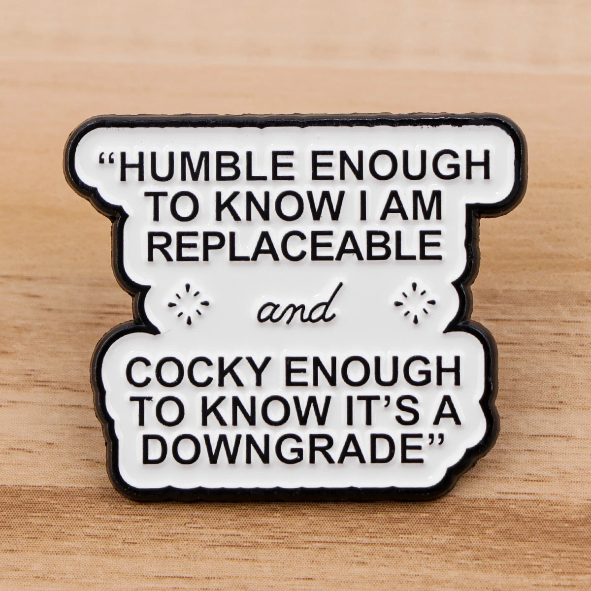 Rose Cake Quotation Enamel Pin Funny Cartoon Brooch Pins Lapel Pins Badge on Backpack Clothing Accessories Anime Jewelry Gifts