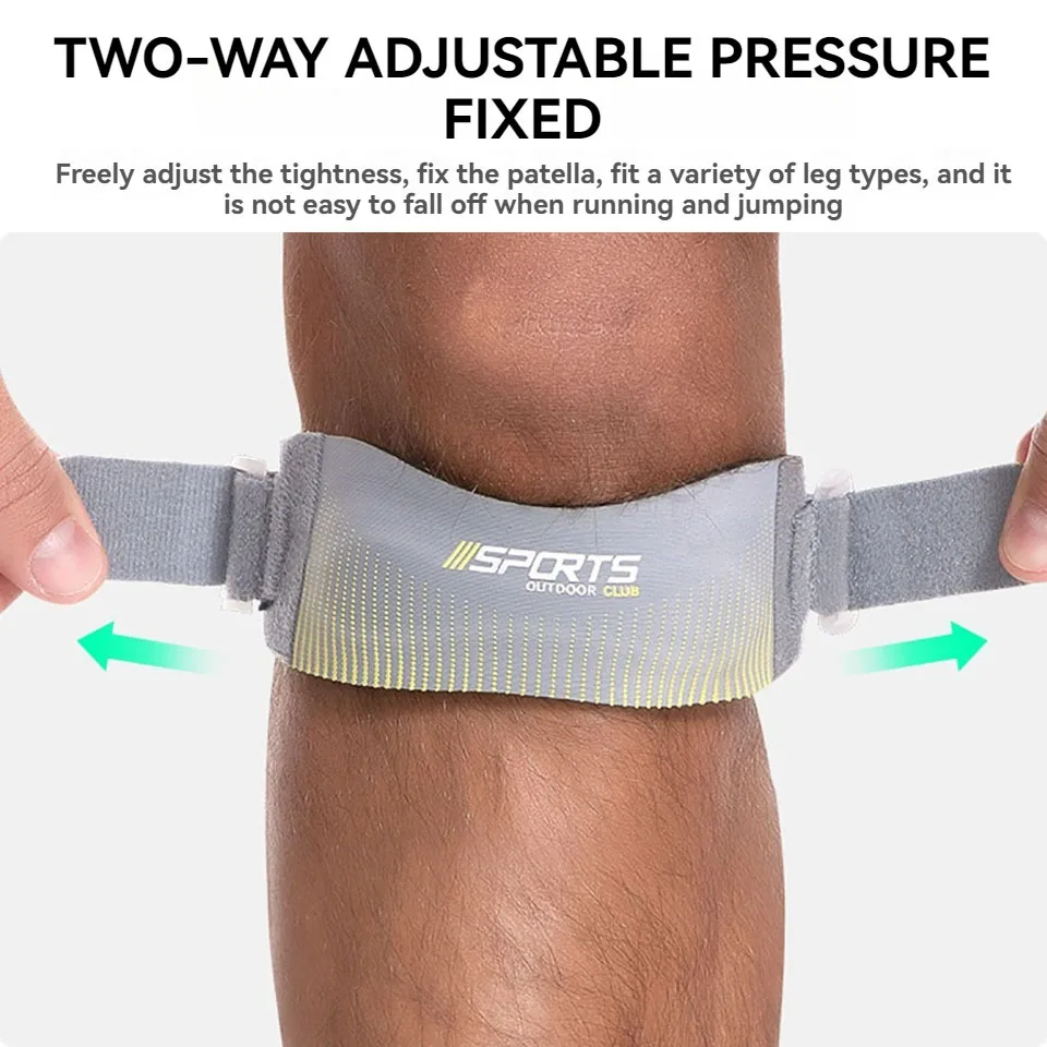 1Pcs Sport Patella Strap Einstellbare Knie Hülse Laufen Outdoor Dämpfung Basketball Kompression Knie Pads Männer Frauen